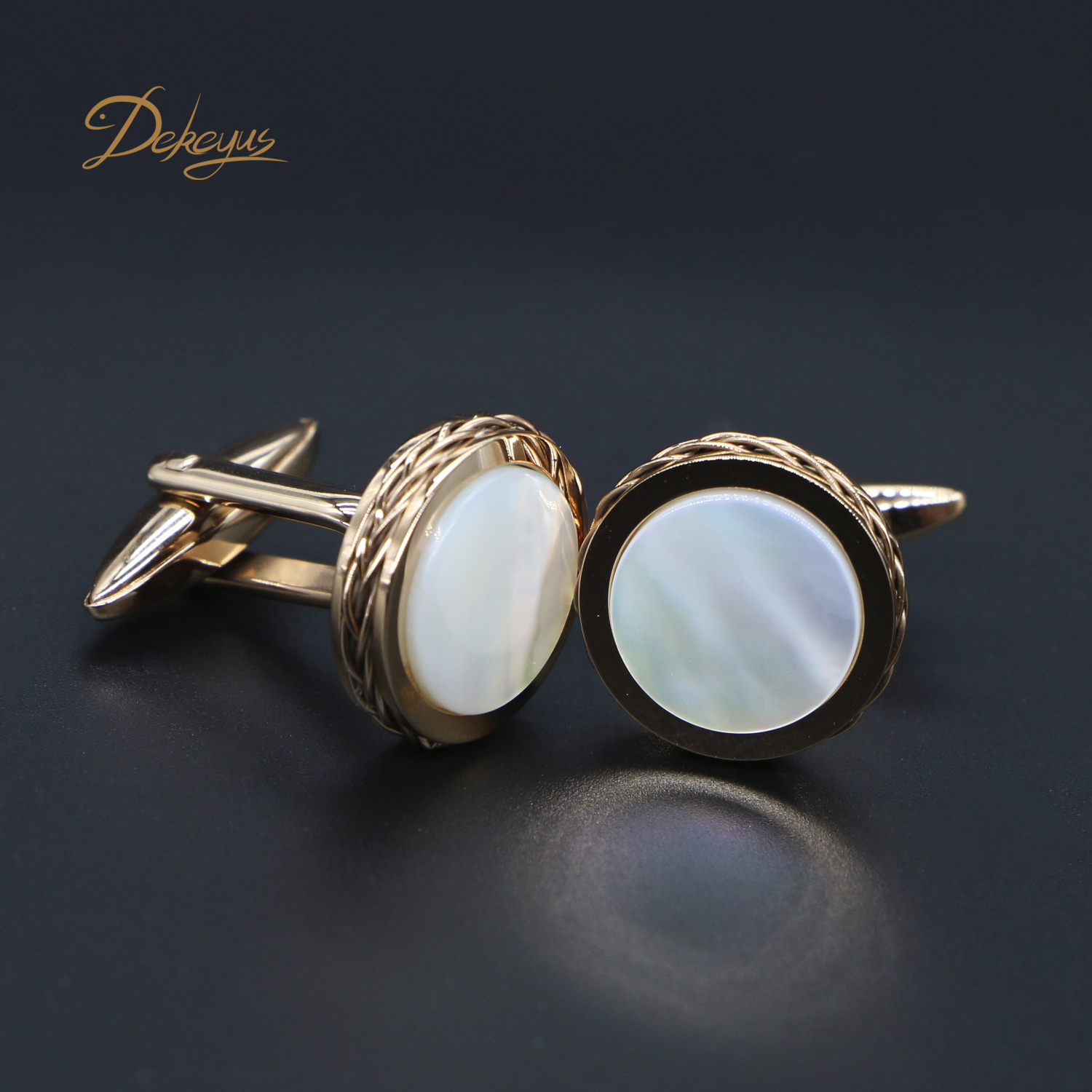 Dekeyus Rose Gold cufflinks